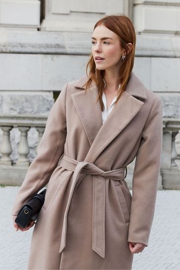 Formal belted coat online
