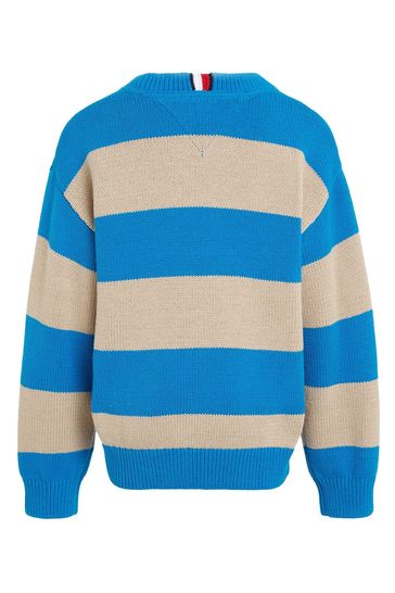 Buy Tommy Hilfiger Kids Cream Block Stripe Sweater from Next