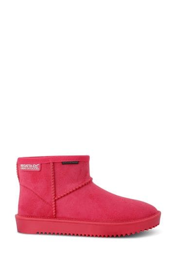 Regatta Pink Girls Risley Waterproof Faux Fur Lined Boots