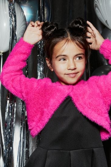 Buy Bright Pink Fluffy Shrug Cardigan 12mths 16yrs from Next Lithuania