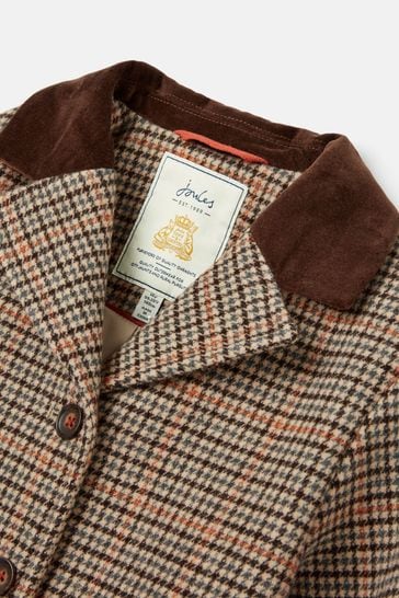 Joules top wool coat