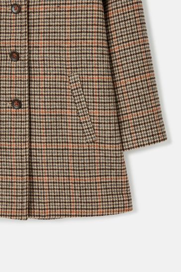 Buy Joules Harrow Brown Wool Coat from Next USA