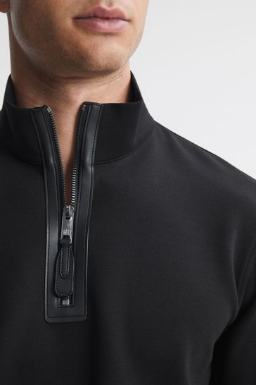 Half zip funnel neck jumper sale