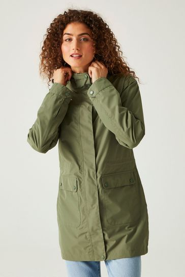 Green regatta waterproof jacket sales