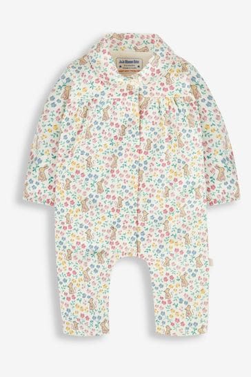 JoJo Maman Bébé Cream Jersey All-In-One Pyjamas