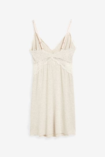 Cream lace slip top
