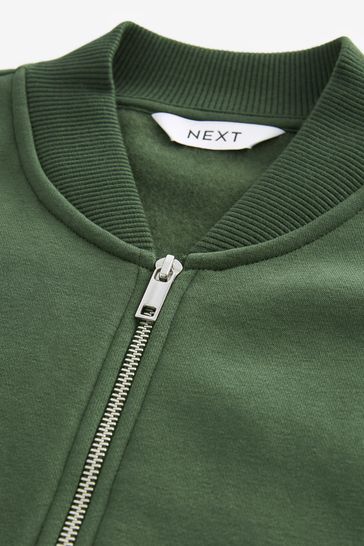 Buy Khaki Green Jersey Bomber Jacket from Next Germany