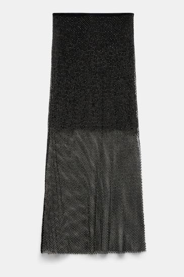 Hush black maxi skirt online