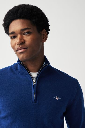 Buy GANT Superfine Lambswool Half Zip Jumper from Next Germany