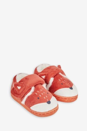 JoJo Maman Bébé Rust Girls' Fox Easy On Slippers