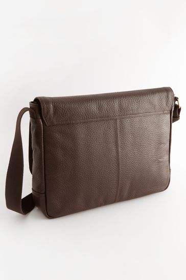Kenneth cole leather messenger bag top
