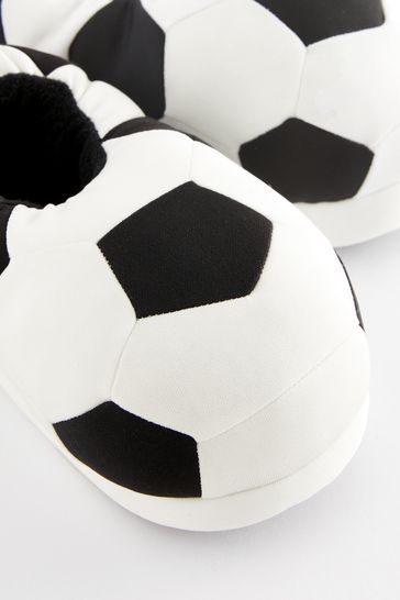 Black White Football 3D Novelty Slippers