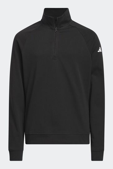 adidas Golf Quarter Zip Layer Black Sweatshirt