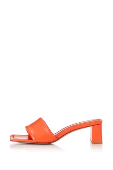 Alias Mae Orange Open Toe Block Heel Sandals