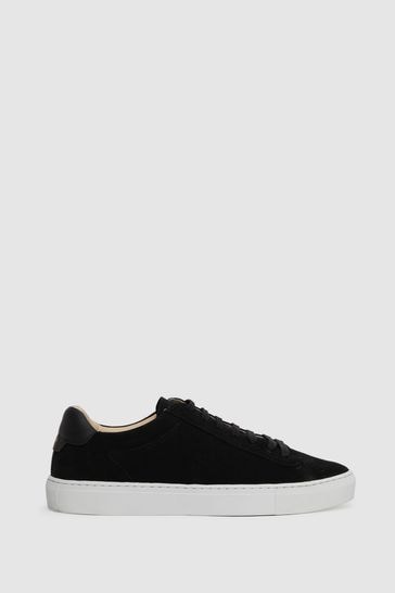 Black hotsell suede trainers