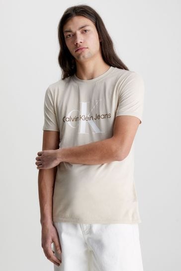 Buy Calvin Klein Jeans Natural Monologo T-Shirt from Next Austria