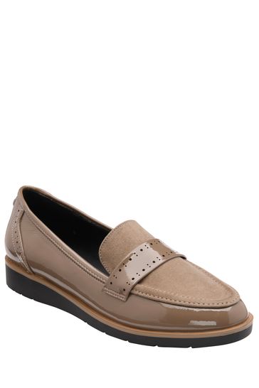 Lotus Natural Wedge Loafers
