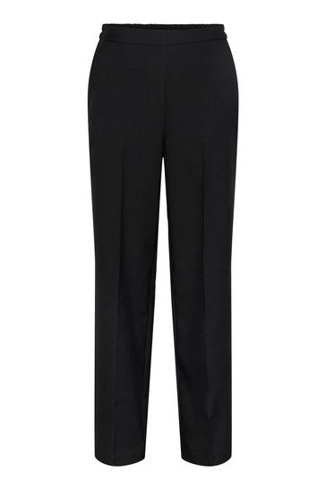 Buy PIECES Black High Waisted Wide Leg Trousers from Next Bahrain
