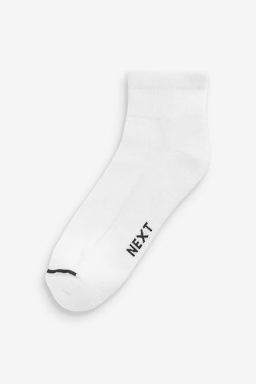 Buy Multi 10 Pack Cushioned Sole Mid Trainer Socks from Next Luxembourg