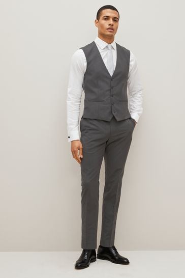 Next mens waistcoats grey shop