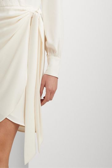 Satin ruched shirt dress cheap