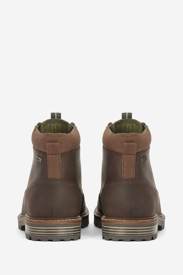 Barbour Brown Brown Flint Derby Boots