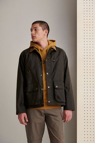 Buy Barbour Olive Green Utility Spey Waxed Jacket from Next Australia