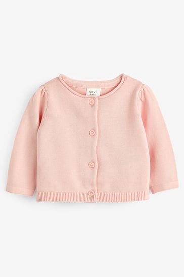 Pink Baby Knitted Cardigan (0mths-2yrs)