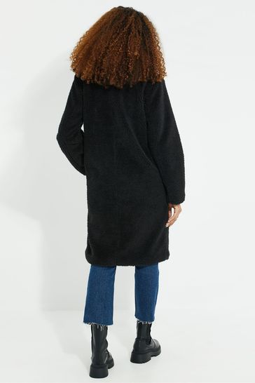 Buy Threadbare Black Borg Single Breasted Overcoat from Next