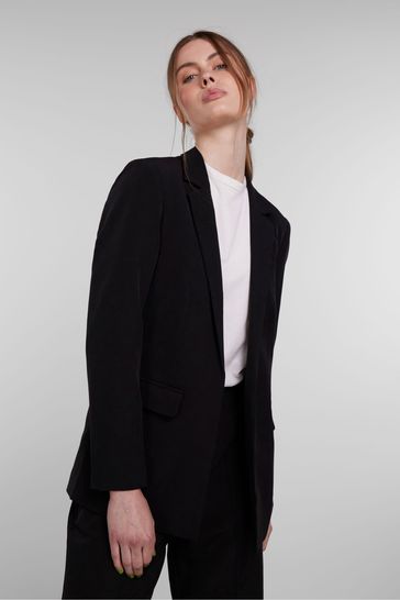 Black Relaxed Fit Blazer