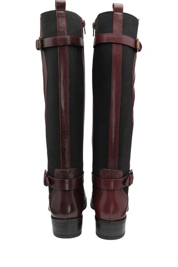 Buy Ravel Red Leather Knee High Boots from Next Poland