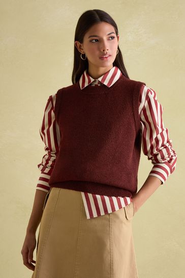 Knitted women's vest best sale