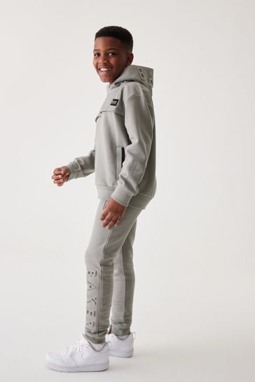 Baker by Ted Baker Grey Embossed Hoodie and Jogger Set