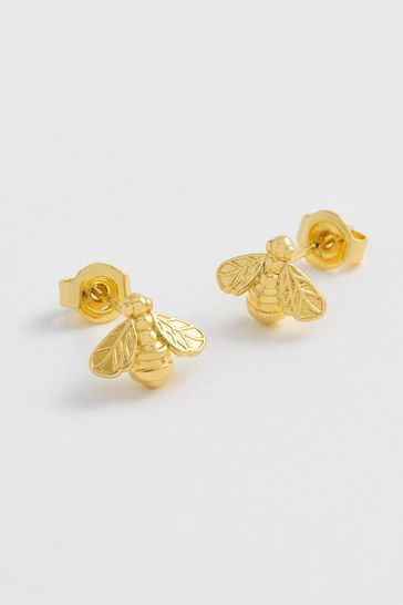 Buy Estella Bartlett Gold Tone Bee Happy Stud Earrings from Next