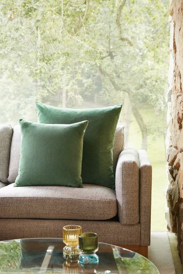 Green velvet cushion clearance