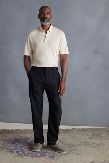 Buy Signature 100 Linen Polo Shirt from the Laura Ashley online shop
