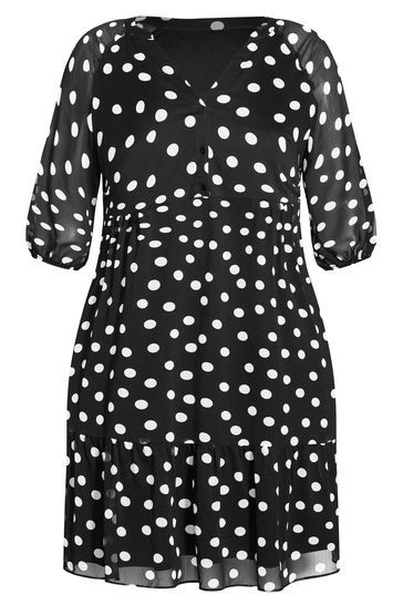 Evans spotty dress hotsell