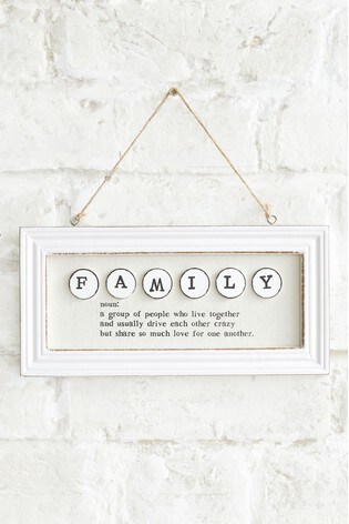 Buy Family Definition Hanging Decoration From Next Qatar