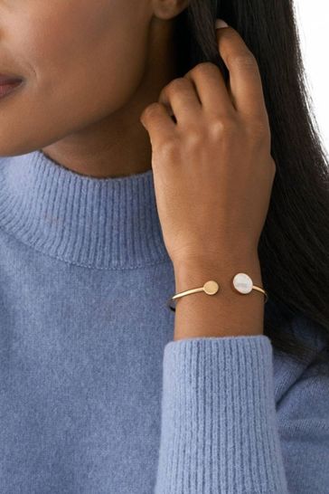 Buy Skagen Ladies Gold Tone Jewellery Agnethe Bangle from Next Ireland