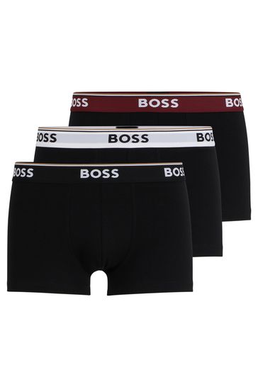 BOSS Black Chrome Power Boxer 3 Pack