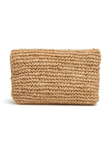 Lk bennett straw clearance clutch