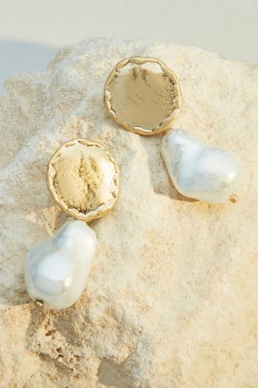 Brass online drop earrings