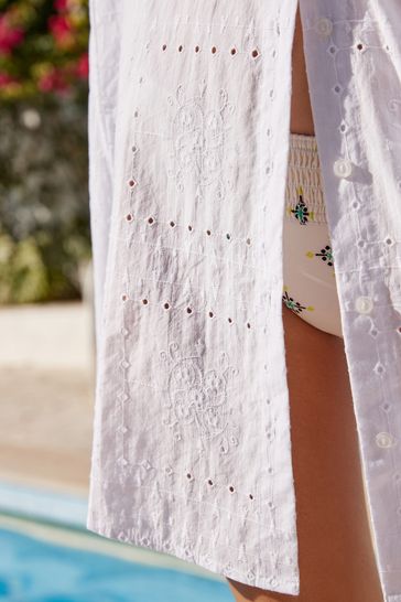 Broderie discount beach dress