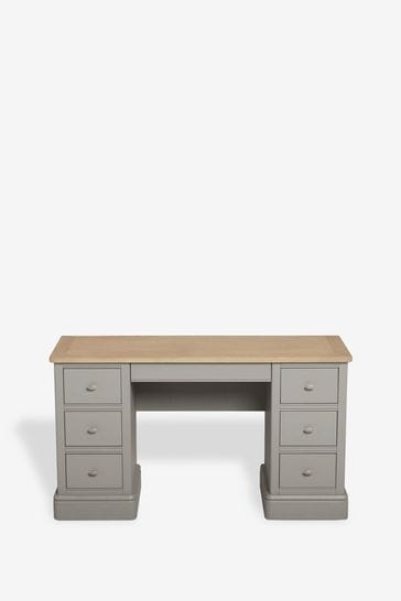 Grey Hampton Painted Oak Collection Luxe Storage Console Dressing Table