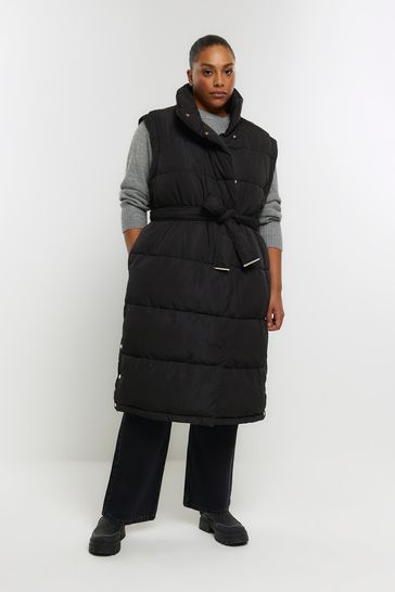 River island black gilet new arrivals