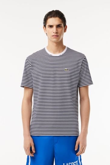 Lacoste pinstripe t shirt clearance