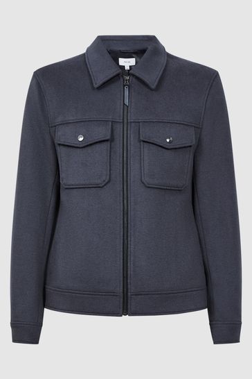 Reiss blue jacket cheap