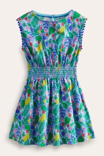 Buy Boden Blue Printed Holiday Dress from Next Luxembourg