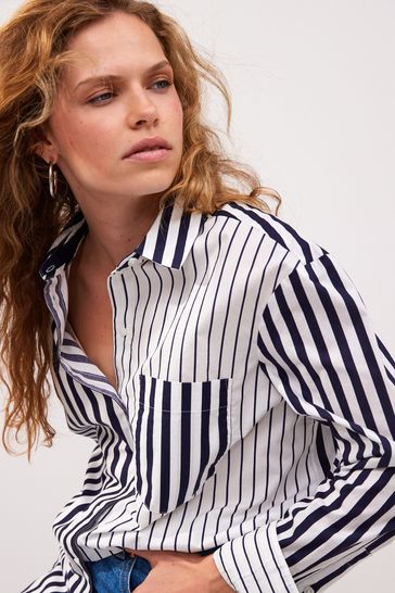 Long striped shirt womens online