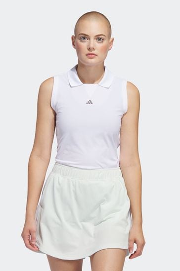 adidas Golf  Ultimate365 Twistknit White T-Shirt